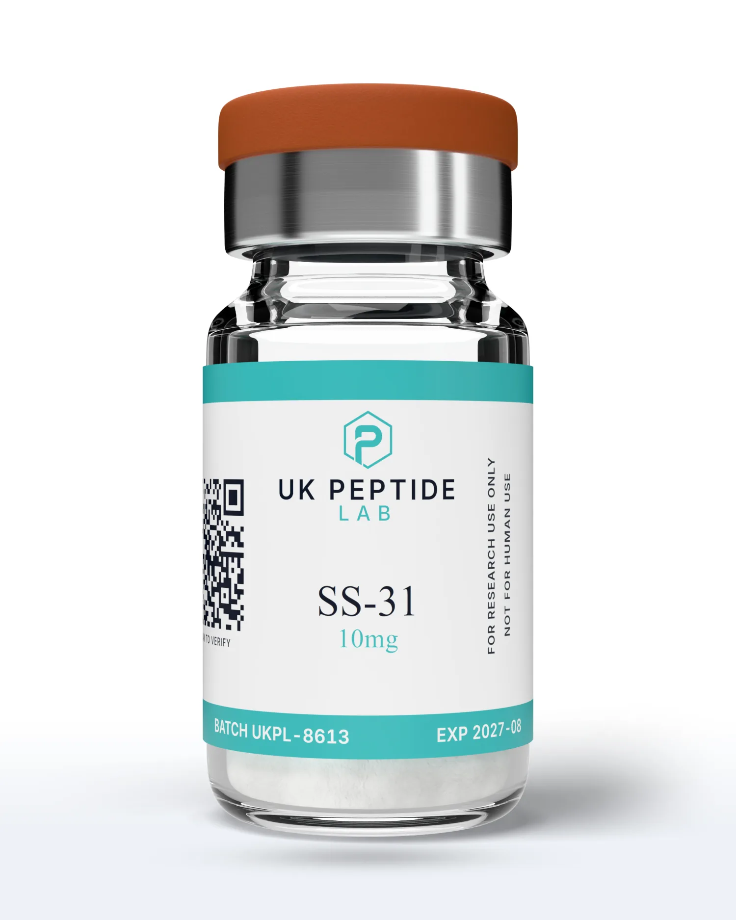 SS-31 10mg research peptide vial, batch UKPL-8613